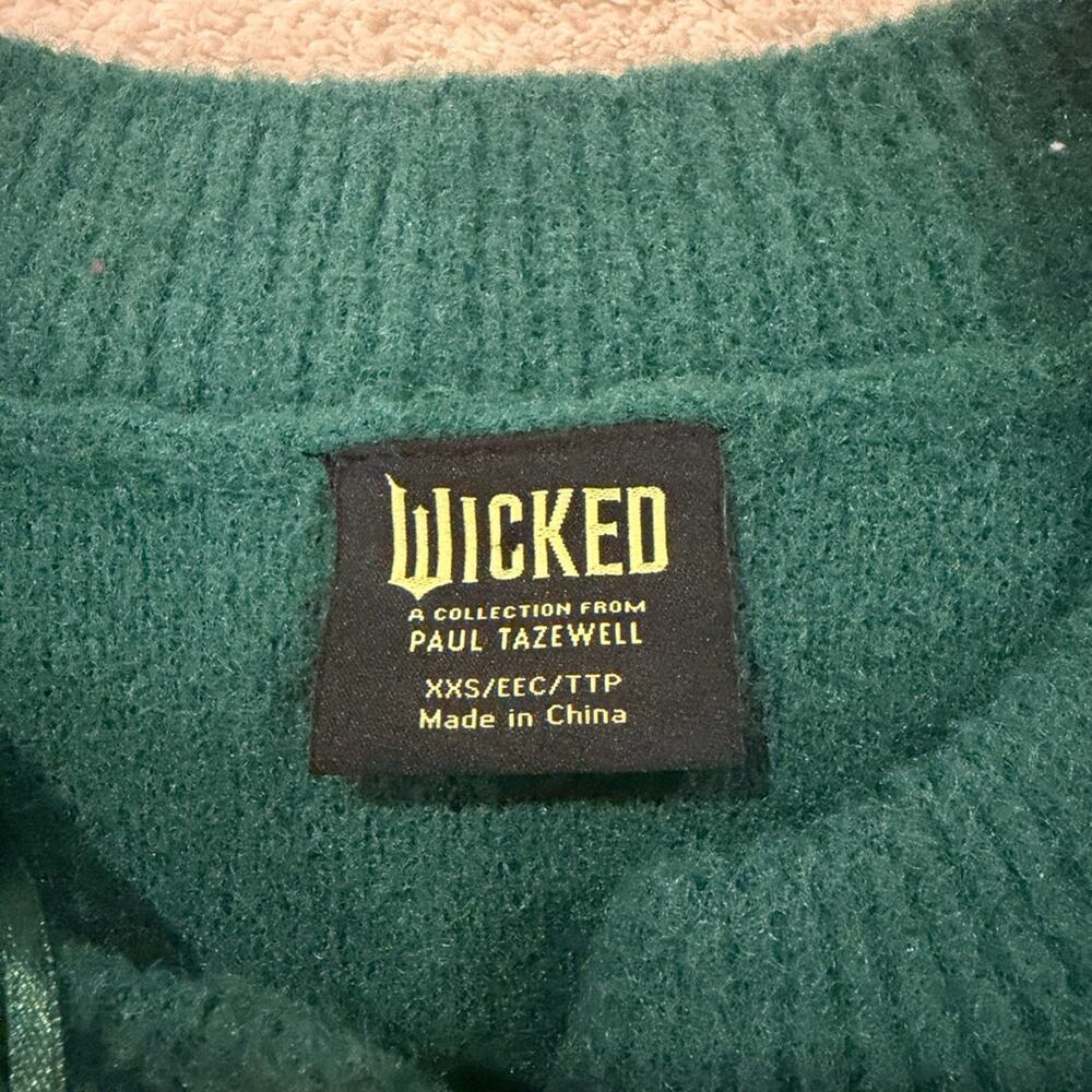 Wicked Paul Tazewell Emerald Green Cardigan Sweater XXS As Seen on Ariana Grande - Picture 5 of 8